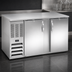 Thumbnail image #3 for Beverage-Air 58-Inch Two-Section Food-Rated Solid Door Back Bar Refrigerator, Self-Contained, Stainless Steel