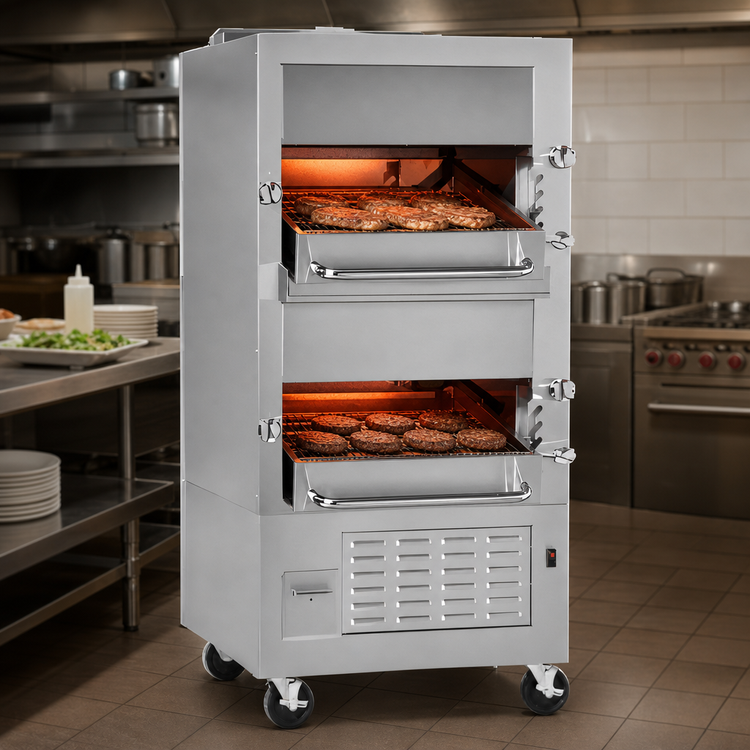 Product image #3 for Southbend 270 Double-Deck Free-Standing Infrared Gas Broiler with Enclosed Base
