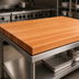 Thumbnail image #3 for Boos Block American Cherry Edge Grain Kitchen Countertop, 72 x 42 x 3 Inches, Varnique Finish