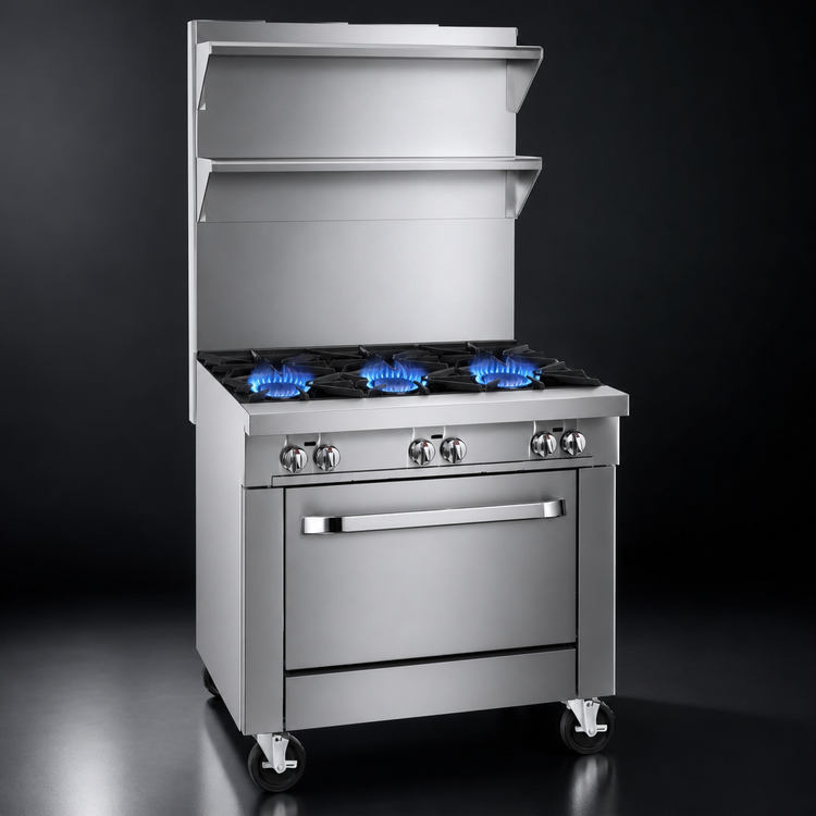 Product image #3 for Southbend Platinum Heavy Duty 32-Inch Gas Range with 4 Open Burners and Convection Oven