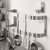 Thumbnail image #3 for Advance Tabco Special Value Series Wall-Mounted Double Bar Stainless Steel Pot Rack, 60 x 12 x 12 Inches, 18 Plated Double Hooks