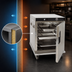 Thumbnail image #3 for Cres Cor H-339-UA-8C Insulated Half-Size Mobile Heated Holding Cabinet with Universal Pan Slides