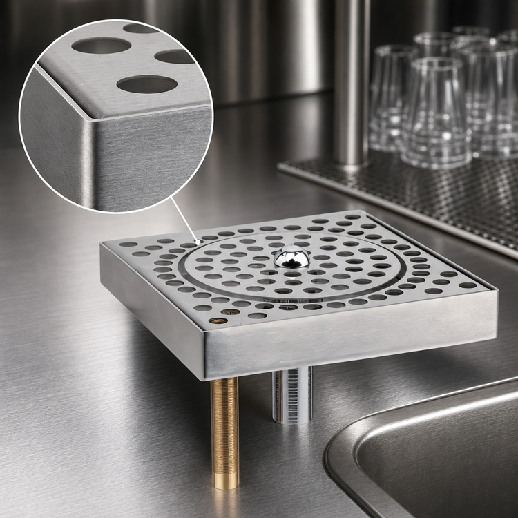 Product image #3 for Micro Matic Counter Mount Glass Rinser with 10-Gauge Stainless Steel Construction