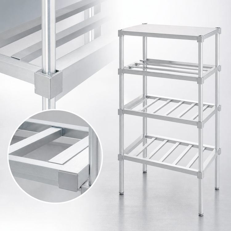 Product image #3 for Channel Aluminum T-Bar Adjustable Shelf, 36 x 20 Inches