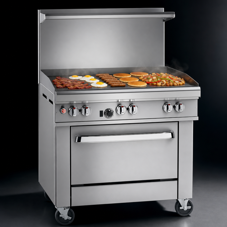 Product image #3 for Southbend Ultimate 36-Inch Gas Restaurant Range with 36-Inch Griddle and Convection Oven