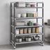 Thumbnail image #3 for Cambro Camshelving Elements XTRA Stationary Starter Unit, 18 x 48 x 72 Inches, 5-Tier Vented Polymer Shelving, Speckled Gray