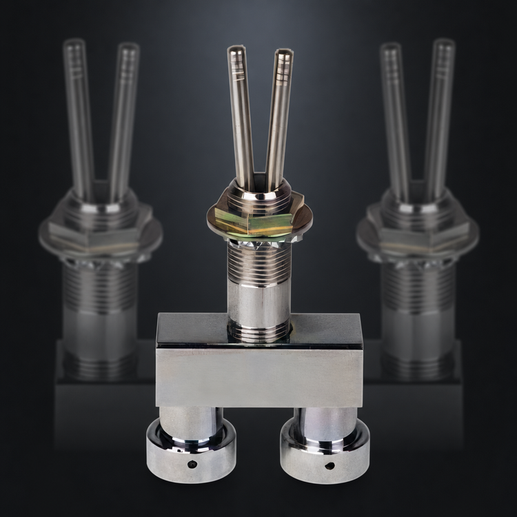Product image #3 for Dual Tap Beer Faucet Shank, 2 Inch x 3/16 Inch ID