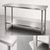 Thumbnail image #3 for Mixrite 48-Inch x 30-Inch 18/430 Stainless Steel Work Table with Adjustable Undershelf