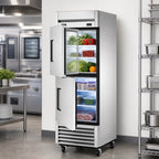 Thumbnail image #3 for True Mfg. - General Foodservice T-23DT-HC 1-Section Dual-Temperature Reach-In Refrigerator/Freezer, 2 Half Doors, 27 1/8 in. Wide