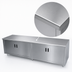 Thumbnail image #3 for Advance Tabco 120-Inch Wide Enclosed Work Table with Cabinet Base, Mid-Shelf, and Hinged Doors