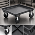Thumbnail image #3 for Rack-Master 21 x 21 Inch Recycled Black Rack Dolly Base with 5-Inch Casters, No Handle