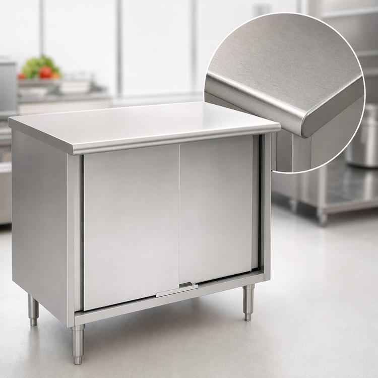 Product image #3 for Eagle Group Spec-Master 72" x 24" Cabinet Base Enclosed Work Table with Sliding Doors