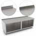 Thumbnail image #3 for John Boos 108-Inch x 24-Inch Open Front Modular Base Work Table with 1-1/2-Inch Rear Up-Turn