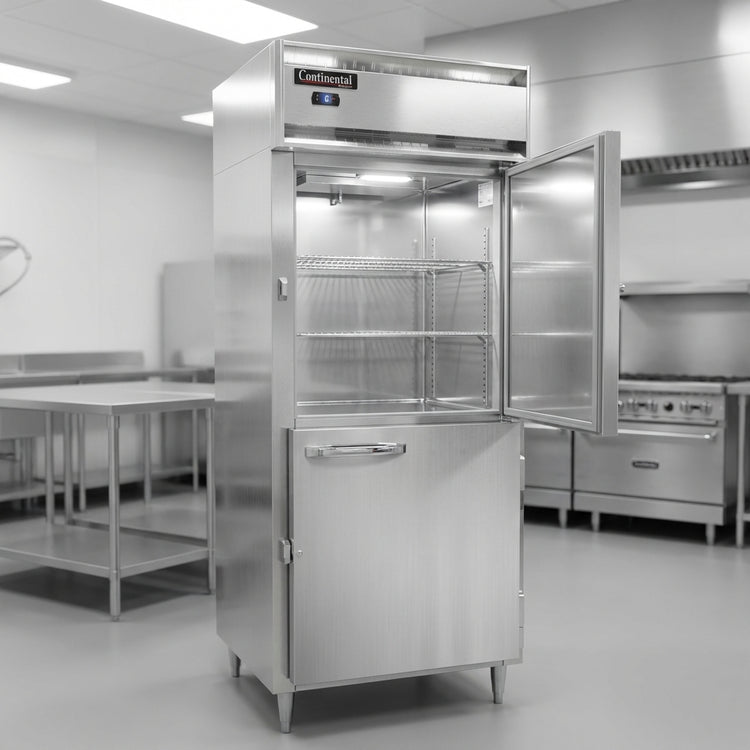 Product image #2 for Continental Refrigerator D1FXSNSSHD Designer Line One-Section Extra-Wide Shallow Depth Reach-In Freezer