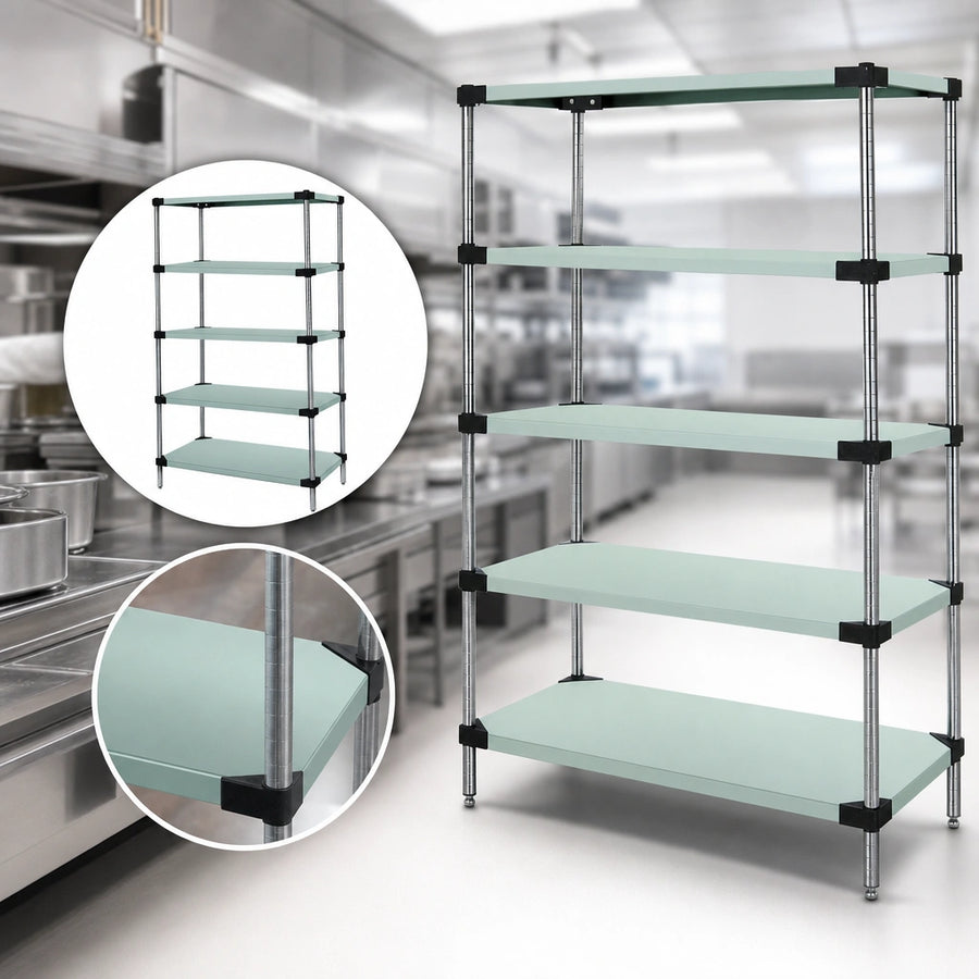 Five Solid Shelves
