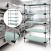Thumbnail image #3 for Quantum 5-Shelf Solid Stainless Steel Shelving Starter Kit, 72 x 14 x 74 Inches
