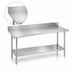 Thumbnail image #3 for Duke Standard 416-Series Stainless Steel Work Table with 5-Inch Riser and Galvanized Undershelf, 120 x 30 Inches