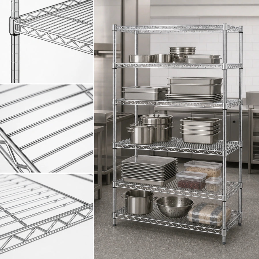 Five Wire Shelves