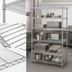 Thumbnail image #3 for Quantum Stationary Chrome-Plated Wire Shelving Starter Kit, 60 x 36 x 54 Inches, 5 Shelves