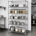 Thumbnail image #3 for Quantum Stationary Wire Shelving Starter Kit, 60-Inch Wide x 86-Inch High, Chrome Plated, 5 Shelves