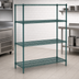 Thumbnail image #3 for Metro Super Erecta Convenience Pak 4-Shelf Wire Shelving Unit, 48W x 24D x 74H, Metroseal 3 Green Epoxy Finish