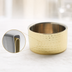 Thumbnail image #3 for American Metalcraft 17 oz Hammered Gold Double Wall Stainless Steel Round Serving Bowl