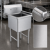 Thumbnail image #3 for Steel Works Stainless 1-Compartment Stainless Steel Sink with Legs, 15 x 15 x 12 Inch Bowl