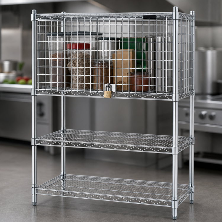 Product image #3 for EagleGard 36"W x 24"D x 20"H Lockable Security Enclosure Kit with Flip-Up Door