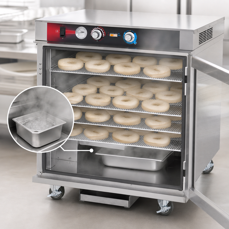 Product image #3 for FWE ETC-2333-9PH Non-Insulated Proofer/Heated Holding Cabinet for 9 Donut Screens
