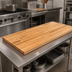 Thumbnail image #3 for John Boos Appalachian Red Oak Blended Rail Edge Grain Island Countertop, 144 x 48 x 1-3/4 Inch, Varnique Finish