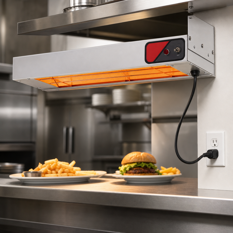 Product image #3 for Nemco 36-Inch Single Unlighted Infrared Strip Heater Bar Heater with On/Off Toggle Switch, 120V, Cord & Plug