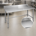 Thumbnail image #3 for Eagle Group Budget Series 108-Inch x 30-Inch Stainless Steel Work Table with 4-1/2-Inch Backsplash and Tubular Base