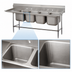 Thumbnail image #3 for Advance Tabco Regaline 4-Compartment Sink with Left-Hand Drainboard
