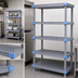 Thumbnail image #3 for Millenia 5-Shelf Polymer Starter Shelving Unit, 42W x 24D x 50H, Gray