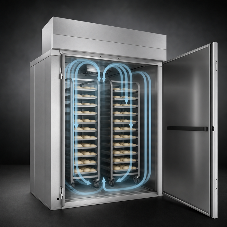 Product image #3 for Baxter PW2E 80.5-Inch Deep Double Wide Roll-In Proofer Cabinet with Floor, Stainless Steel
