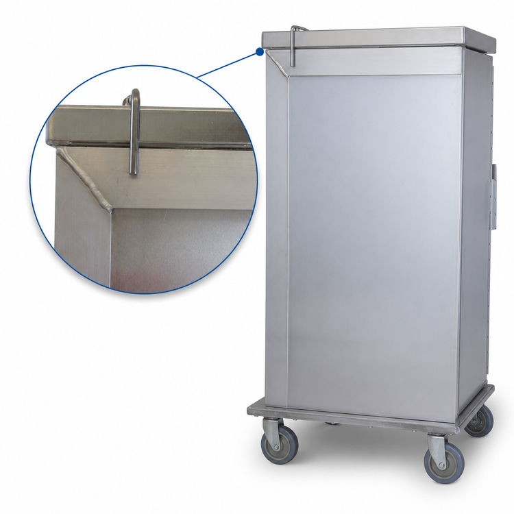 Product image #3 for Extra Heavy-Duty Enclosed Aluminum End-Load Bun Pan Rack Cabinet, 40 Pan Capacity
