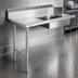 Thumbnail image #3 for CMA Dishmachines SL-26 Left-to-Right Straight Soiled Dish Table, 26 Inch, with 20 x 20 x 5 Inch Sink