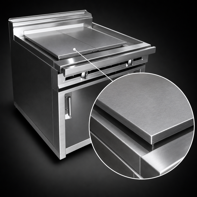 Product image #3 for Jade Range Titan JTRH-30IP 30" Heavy Duty Gas Plancha Top Range with Cabinet Base