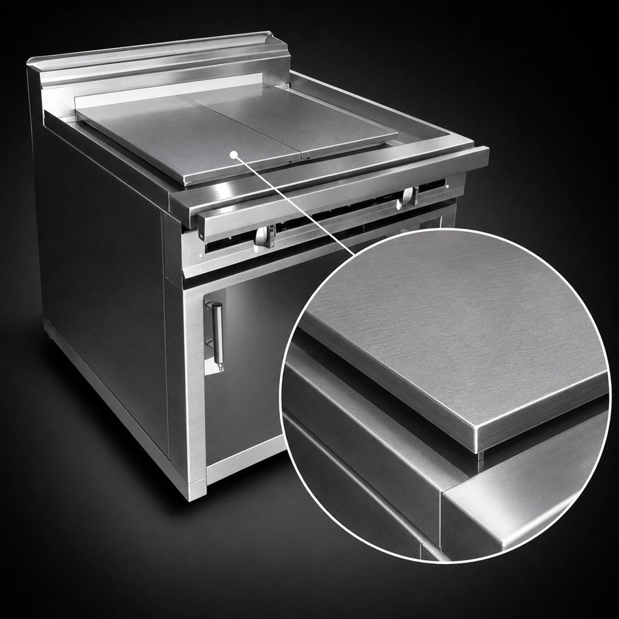 Polished Steel Plancha Plate