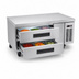 Thumbnail image #3 for KoolMore 48-Inch Commercial 2-Section Stainless Steel Chef Base Refrigerator Storage Cabinet with Pull-Out Drawers