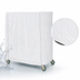 Thumbnail image #3 for Metro Waterproof Vinyl-Nylon Coated Queen Mary/Banquet Cart Cover, 60 x 18 x 62 Inches, White