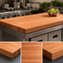 Thumbnail image #3 for Boos Block American Cherry Edge Grain Kitchen Countertop, 48 x 27 x 3 Inch, Varnique Finish