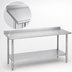 Thumbnail image #3 for Duke 72 Inch x 36 Inch Stainless Steel Work Table with 1-1/8 Inch Riser and Undershelf
