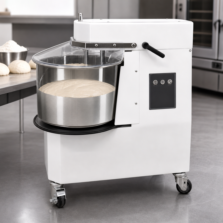 Product image #4 for Trento 32 Liter Spiral Dough Mixer with Removable 304 Stainless Steel Bowl, 220V, 1.1 kW