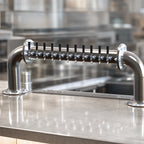 Thumbnail image #3 for Perlick Corporation 4066-10L 10-Faucet Countertop Pass-Thru Glycol-Cooled Draft Beer Tower, Left Beer Leads, Polished Chrome