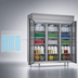 Thumbnail image #3 for Beverage Air P-Series Three-Section Reach-In Refrigerator with Three Solid Lockable Doors