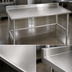 Thumbnail image #3 for Spec-Master Marine Series Stainless Steel Work Table with 4-1/2-Inch Backsplash, 144 x 36 Inches
