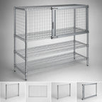 Thumbnail image #3 for Metro Super Erecta SECM2448NC Security Cage Module with Door, Chrome, 48 x 24 x 20 Inches