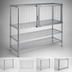 Thumbnail image #3 for Metro Super Erecta Chrome Security Cage Module with Door, 48 x 24 x 20 Inches