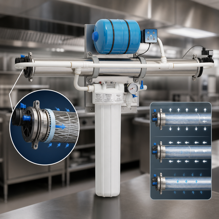 Product image #3 for Antunes Vizion VZN-541HE Horizontal Ultrafiltration Water Filter System with Extended-Life Carbon Cartridge, 500,000-Gallon Capacity